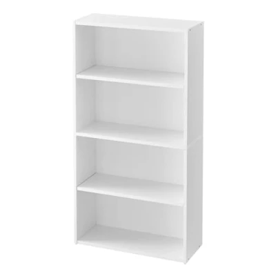Abbildung von VASAGLE Bücherregal 4 Ebenen, Standregal, Aufbewahrungsregal, verstellbare Einlegeböden, für Wohnzimmer, Homeoffice, Schlafzimmer, wolkenweiß LBC164T14