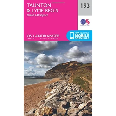 Abbildung von Taunton &amp; Lyme Regis, Chard Bridport (OS Landranger Map, Band 193)