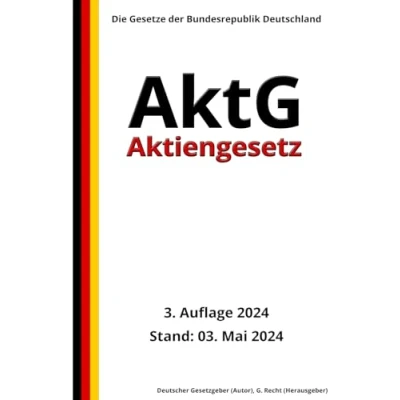 Abbildung von Aktiengesetz AktG, 3. Auflage 2024: Die Gesetze der Bundesrepublik Deutschland