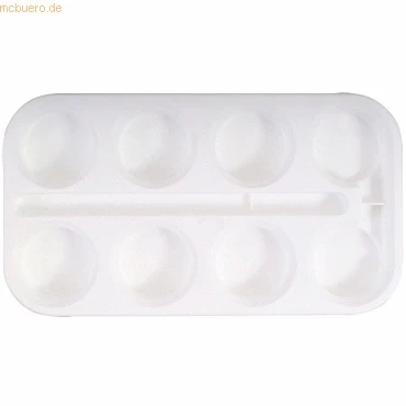 Abbildung von Eberhard Faber 577000 Farbkasten leer, passend für 8 Farbtabletten Durchmesser 44 mm, auch als Mischpalette geeignet