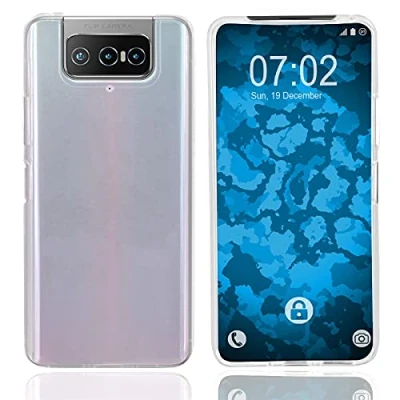 Abbildung von PhoneNatic Case kompatibel mit Asus Zenfone 7 Pro Crystal Clear Silikon Hülle transparent Cover