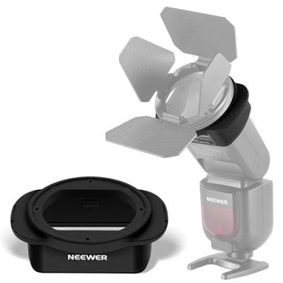 Abbildung von NEEWER SFR2 Blitzkopf Adapterring Quadratischer Silikon für Z760 NW760 NW700 NW620 NW635II TT560 quadratisches Blitzgerät M12 Kuppeldiffusor CRM2 magnetischer runder Zubehör Farbgel Set