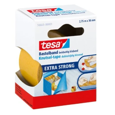 Abbildung von tesa doppelseitiges Klebeband 38 mm x 2.75 m braun