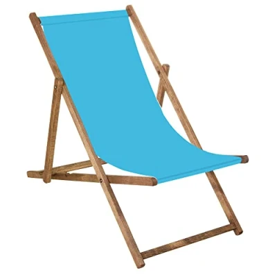 Abbildung von SPRINGOS Liegestuhl Gartenliege Klappstuhl aus Holz imprägniert klappbar Relaxliege Campingstuhl Strandstuhl Buchenholz