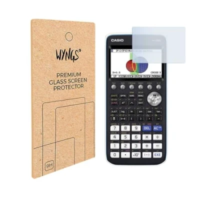Abbildung von WYNGS Displayschutzfolie zum Grafikrechner Casio FX CG 50 Idealer Bildschirmschutz mit 2 gepanzerten Schutzfolien