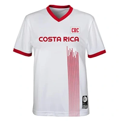 Abbildung von FIFA Offizielles Trikot der Frauenfussball Weltmeisterschaft 2023 für Erwachsene, Costa Rica, weiß, X Large