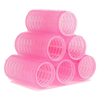 Abbildung von 6 Pcs Lockenwickler Selbsthaftende40 mm Hair Curler Rolls Klettverschluss Fixierter Lockenwickle,Haar Friseursalon Werkzeughair Rolls(Farbe ZufäLlig)
