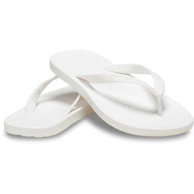 Abbildung von Crocs Flip Zehentrenner, Badeschuh, Sandale, Sommerschuh mit weichem Zehensteg