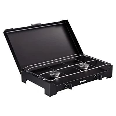 Abbildung von Enders Gaskocher &quot;Campingkocher Dalgety Black 2Z&quot;, Stahl, 49 cmx32 cm, BxH: 49x9 cm