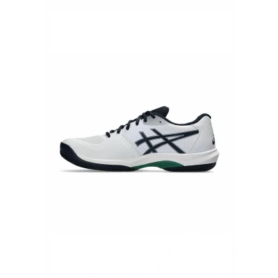 Abbildung von Asics Tennisschuh für Sandplätze, Damen, Größe: 41.5, White midnight Schuhe