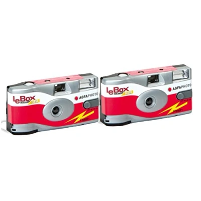 Abbildung von AgfaPhoto LeBox 400 27 Blitz / Flash Einwegkamera (2 er Set bis zu 54Aufnahmen)