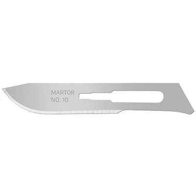 Abbildung von MARTOR 10 x SKALPELLKLINGE, Ersatzklingen Grafikmesser, Bastelmesser, Entgrater, 7,2 mm, Scharf, 1 fach Nutzbar, NR.