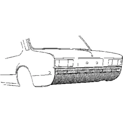 Abbildung von VAN WEZEL 3723.35 Heckwand OPEL: Kadett C Limousine
