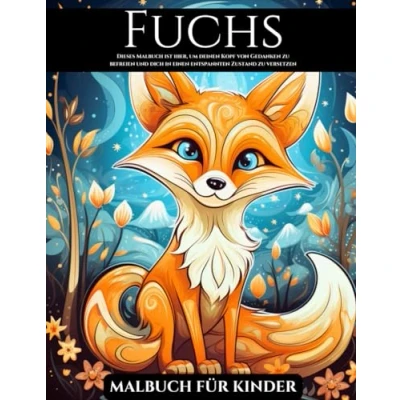 Abbildung von Fuchs Malbuch für Kinder: Jugendliche und Erwachsene: 30 einzigartige Muster Liebhaber: Stressabbau: Ein Lustiges Geschenk Jeden Anlass