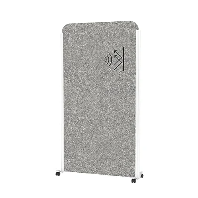 Abbildung von MAUL Trennwand Akustik MAULcocoon 180x100cm Raumteiler für Büro und Schreibtisch Freistehender Raumtrenner mit Rollen Ideal als Sichtschutz Schallschutz Allergikerfreundliches Vlies