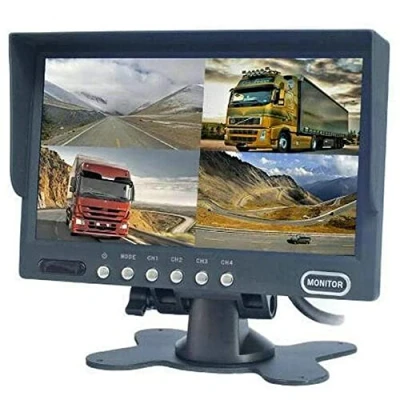 Abbildung von BW Autorückfahrkamera LCD Monitor, 7 Zoll (17,8 cm), DC 12V 24V, 4 Videoeingänge