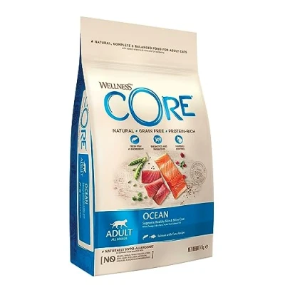 Abbildung von Wellness Core Grain Free Cat Ocean Lachs&amp;Thunfisch Katzenfutter 4 ...