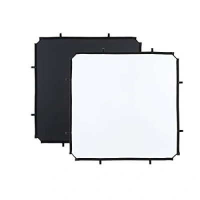Abbildung von Manfrotto LL LR81121R Skylite Diffusor Rapid Kleiner Stoff 1,1 x m, schwarz/weiß