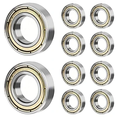Abbildung von 10pcs 6800ZZ 10 * 19 5mm Eisendeckel abgedichtet Rillenkugellager dünner Abschnitt 6800 ZZ 10x19x5mm Lager Stahl Maschinen Teile