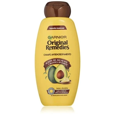 Abbildung von Garnier Original Remedies Aceite De Aguacate Y Manteca Karité Champú Para Pelo Rebelde Encrespado 600 Ml