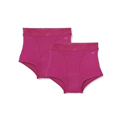 Abbildung von sloggi Damen Period Short Medium 2P Pants, Wine, M