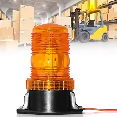 Abbildung von Dinfu LED Warnleuchteo orange,10 110V Gabelstaplerleuchte Gelb Rundumleuchte Orange Sicherheitswarnleuchte für Auto LKW Gabelstapler Traktor KFZ UTV SUV J eep