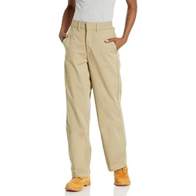 Abbildung von Dickies Damen Twill Hose mit hohem Bund und weitem Bein, Spülter Wüstensand, 36