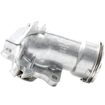 Abbildung von METZGER 4006206 Kühlwasserthermostat 87 mit Dichtung Aluminium MERCEDES BENZ: Sprinter 3.5 T Bus, ML Klasse, S Klasse Limousine