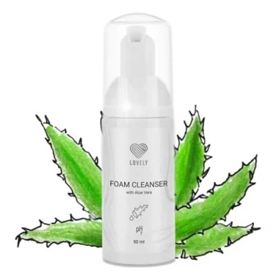 Abbildung von LOVELY Wimpernshampoo für Wimpernverlängerung Aloe Vera Duft 50ml ölfreier Schaumreiniger Wimpern sanfter Reiniger &amp; Gesicht Make up Entferner Shampoo Lash Extensions
