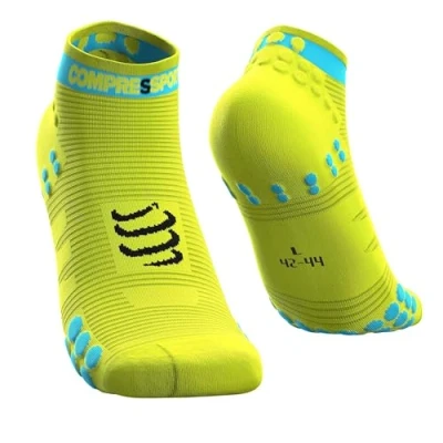 Abbildung von Compressport Pro Racing v3.0 Run High Fluo Yellow T4 Laufsocken