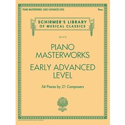 Abbildung von Schirmer&#039;s Library of Musical Classics Volume 2112: Piano Masterworks Early Advanced Level: Noten, Sammelband für Klavier (Schirmer&#039;s Classics, 2112, Band 2112)