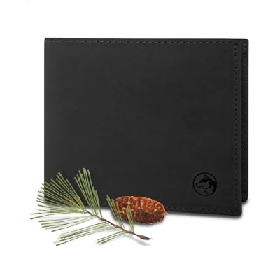 Abbildung von Wolfstrøm Geldbörse Portemonnaie Querformat &#039;Nørge Classic&#039; RFID Blocker Münzfach (Vintage, Made in Türkiye),