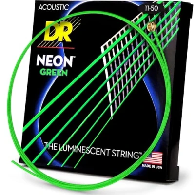 Abbildung von DR Strings NGA11 Hi Def Neon Green Acoustic Medium Lite