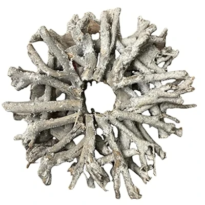 Abbildung von CHICCIE Kranz Beschneit Holz 25cm Weihnachtsdeko Dekoration Deko Weihnachten