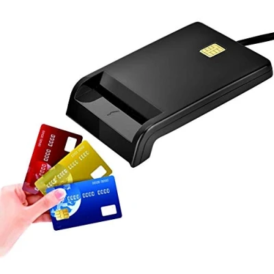 Abbildung von CAC Smart Tax Bank ID Kartenleser, DOD USB 2.0 Intelligenter Kartenleser mit Mehreren Funktionen,ID/IC Bankkartenleser für DNIE, ATM, IC, ID, CAC, SIM, Card,für Linux