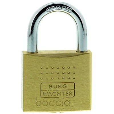 Abbildung von Burg Wächter Vorhängeschloss, 6,5 mm Bügelstärke, Kneifschutz, 6 Schlüssel, Boccia 450 40 SB