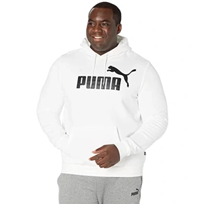 Abbildung von PUMA Herren Essentials Big Logo Fleece Hoodie Bt Kapuzenpullover, Weiss/opulenter Garten, XX Large