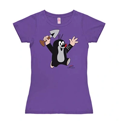 Abbildung von Logoshirt DER Kleine Maulwurf Tshirt print, Damen, Größe: XS, Violett