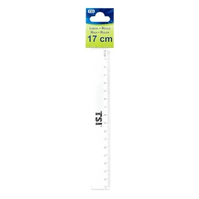 Abbildung von TSI Lineal 17 cm, transparent, Art. Nr. 46017