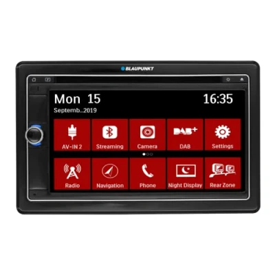Abbildung von Blaupunkt Las Vegas 690 DAB mit Truck/Camper Navigation, 2 DIN Car Multimedia, 6,75 Zoll Touchscreen, DAB+, Bluetooth, CD/DVD, 2xUSB, Freisprecheinrichtung, SD, Rückfahrkamera, 180 Watt