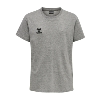 Abbildung von Hummel MOVE GRID Tshirt print für Kinder, Größe: 128, Grey melange