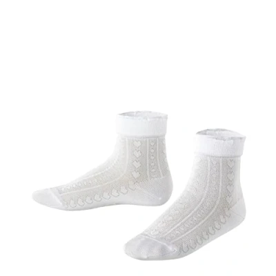 Abbildung von Falke Romantic NET Cottonmix Socken für Kinder, Größe: 31 34, White