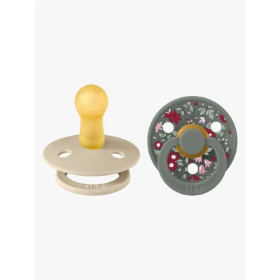 Abbildung von BIBS x Liberty Colour Schnuller 2er Pack Latex Größe 2 Rund, Chamomile Lawn/Pine Mix