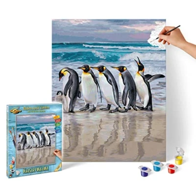 Abbildung von Schipper Malen nach Zahlen Premium 40x50cm Kaiserpinguine 609130887
