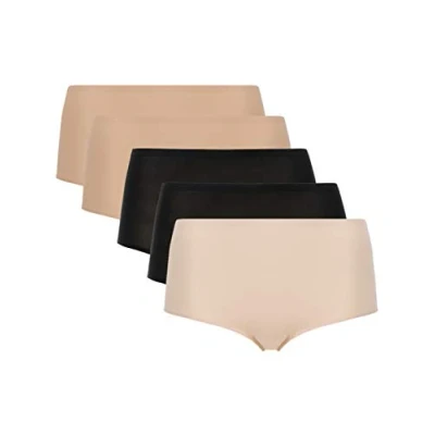 Abbildung von Chantelle Taillen 5ER PACK Softstretch Panties, Damen, Größe: One Size, Schwarz nude creme