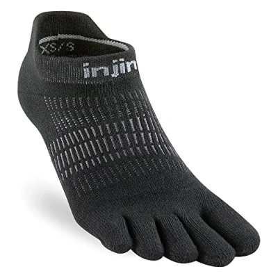 Abbildung von Injinji Damen Run Lightweight No Show (X Small/Small, Schwarz), Schwarz, Small