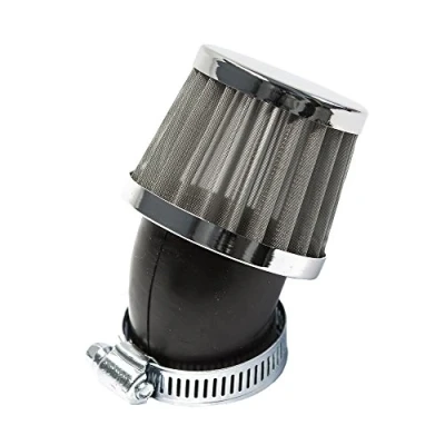 Abbildung von Sport Luftfilter Stahlgewebe Maxtuned für 17,5mm Vergaser, 45 abgewinkelt, 35mm Anschlussweite