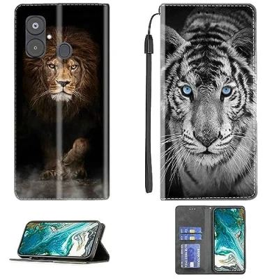 Abbildung von Handyhülle für INOI A63 Gehäuse Kompatibel mit Handytasche Flip Case PU Leder Wallet CPT46