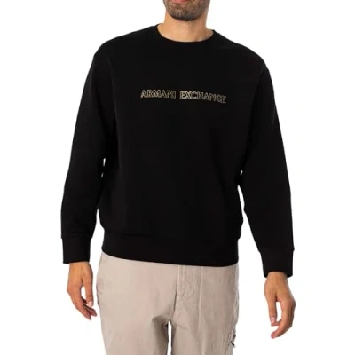 Abbildung von Armani Exchange Sweatshirt, Herren, Größe: Large, Black