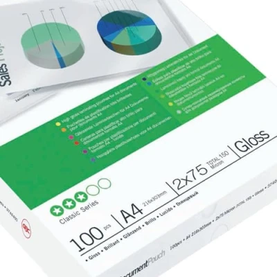 Abbildung von GBC A4 (3740400) 2 x 75 Mikrometer Laminierhülle